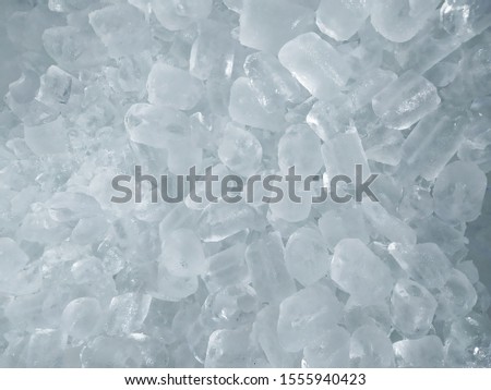 Background of many tube ice cubes