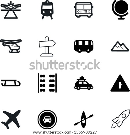 travel vector icon set such as: subway, seat, rock, launch, hill, fill, post, mountains, business, family, row, peak, rule, uk, pictogram, sled, journey, helicopter, bag, speed, spin, green, xmas