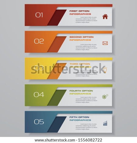 Design clean number banners template. Vector. EPS 10.	
