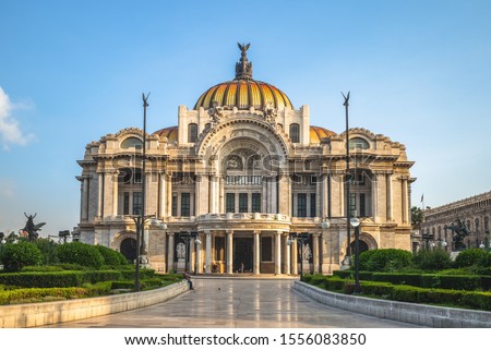 Palacio de Bellas Artes, Palace of Fine Arts, Mexico City Royalty-Free Stock Photo #1556083850