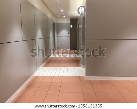 A design for men and women entrance to the toilet