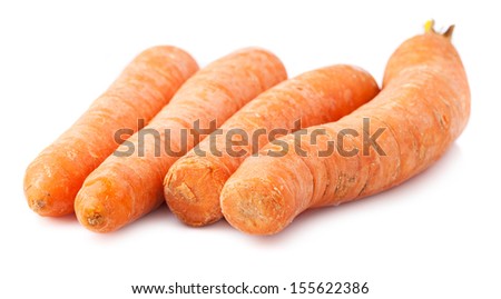 carrot group isolated on a white background