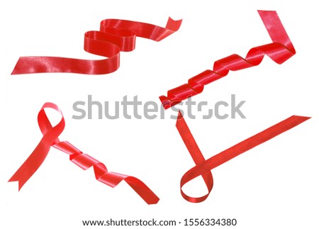 Ribbon isolated on white background