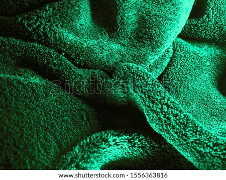 neon green fluffy soft texture fabric background