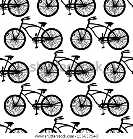 vintage bike pattern seamless. vector illustration. abstract background design