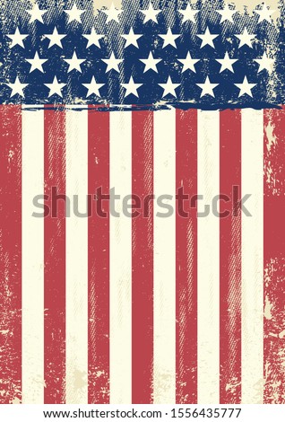 A grunge american flag for you