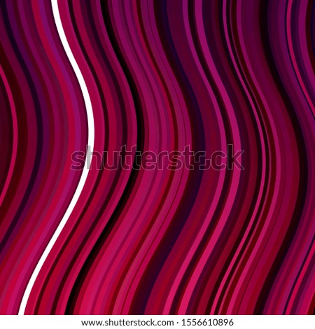 Dark Purple, Pink vector texture with circular arc. Abstract illustration with bandy gradient lines. Pattern for commercials, ads.