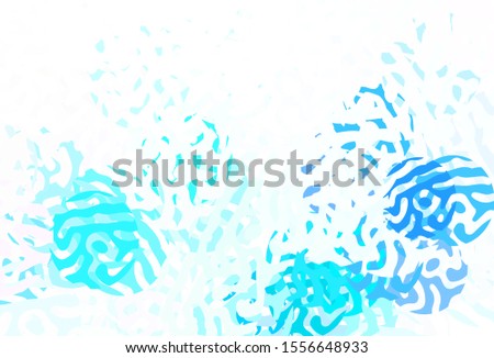 Light BLUE vector template with chaotic shapes. Simple colorful illustration with abstract gradient shapes. Background for a cell phone.