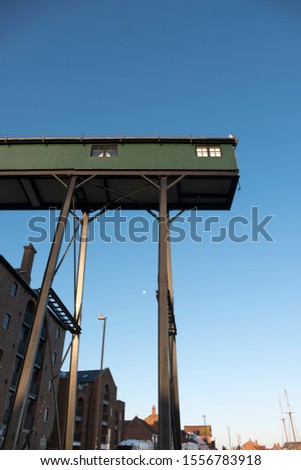 Dockside gantry building background image
