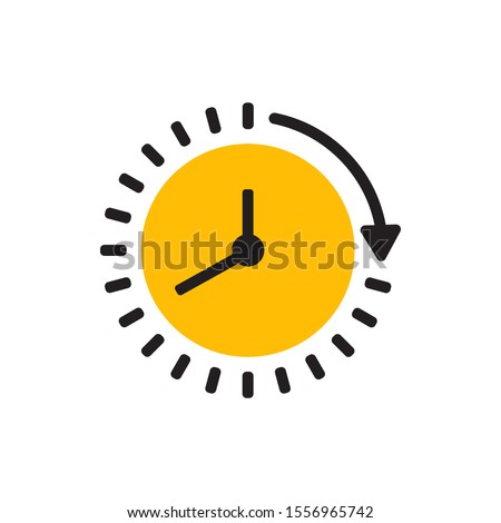Passage of time icon design. vector illustration.  Royalty-Free Stock Photo #1556965742