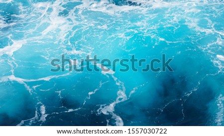 splash of the sea wave. Turquoise blue ocean water. natural foam composition in sea water