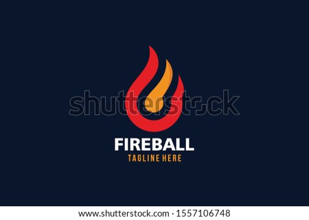 fireball logo icon vector sport isolated