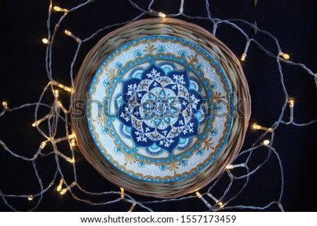 Photo of decorative plate, hand painted 