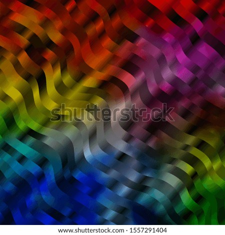 Light Multicolor vector background with curved lines. Colorful illustration, which consists of curves. Pattern for ads, commercials.