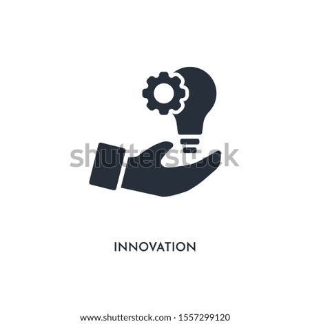 innovation icon. simple element illustration. isolated trendy filled innovation icon on white background. can be used for web, mobile, ui.