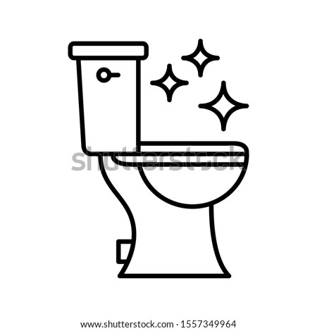 Toilet clean icon design. Toilet clean icon trendy flat style design. Vector illustration. Royalty-Free Stock Photo #1557349964