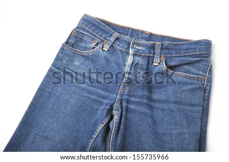 Blue Jean-Picture Of Blue Jean isolated on white