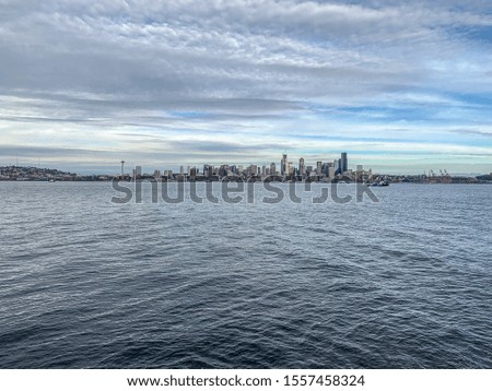 Picture shows a view on the Seattle City Skyline