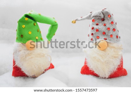 Lovely Christmas gnome decoration Background
