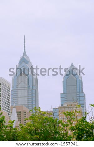 The famous landmark of One Liberty Place defines the skyline of download Philadelphia, PA.