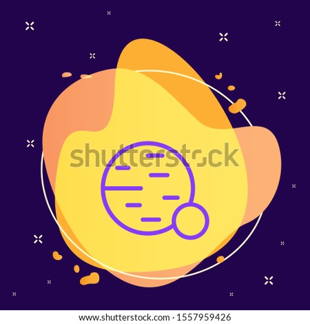 Planets icon - Vector. Spage concept illustration.abstract vector background