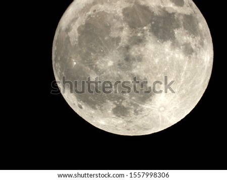 Full moon close-up, lunar photos, details, 2019-11-12