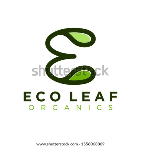 Organic farming logo design - eco nature green leaf planting tree farm agricultural 
