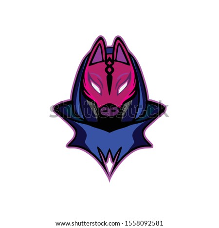 wolf mascot logo design vector