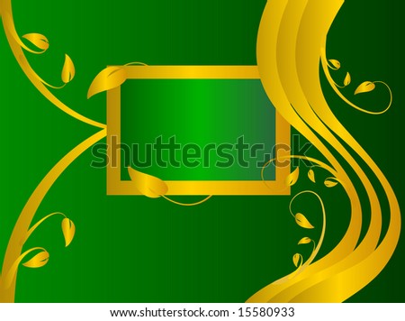 A formal floral background design with a frame for text or an image to be inserted