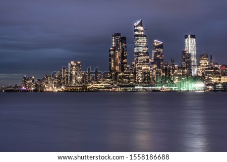 Skyline at night, New York