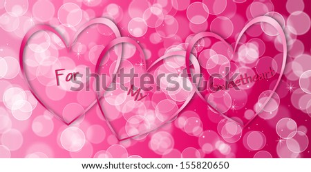 Pink Hearts - For My Sweetheart
