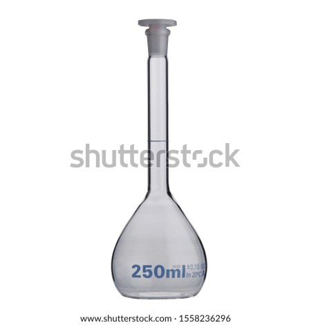lab or Empty Flask isolated on a white background