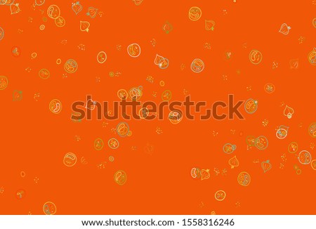 Light Green, Red vector texture with delicious snacks. Glitter abstract sketch with gourmet food. Pattern for ads of breakfast, lunch, dinner.