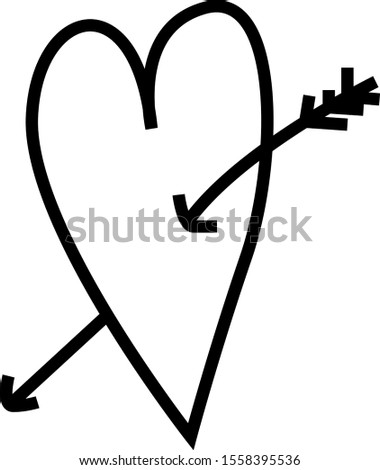 illustration of love, sticker,tshirt print, vector illustration
