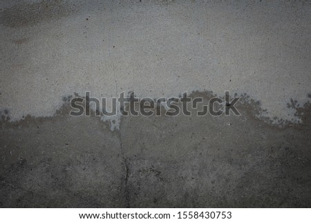 Stains on the old cement wall