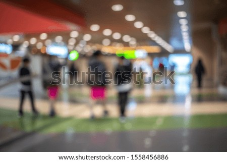 Bokeh background of shopping mall 