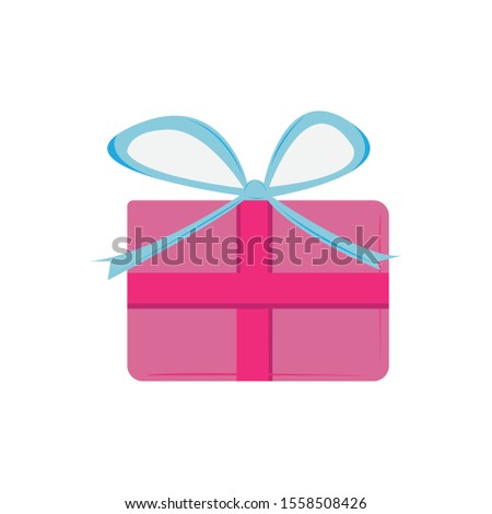 Gift box clip art design. vector illustration image.