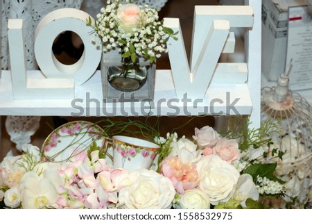 Wedding flowers close up photography
