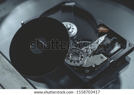 Hard drive internal structure, mechanical hard drive