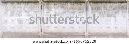 three blocks of an old white block wall from military installations as a high resolution texture