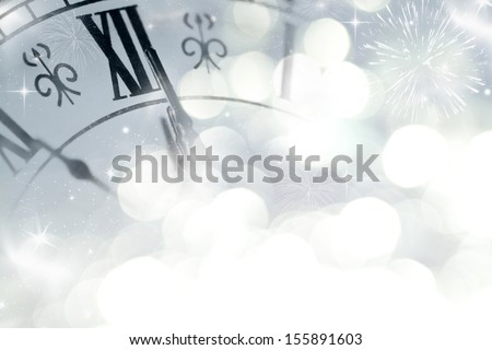 New Year's at midnight  Royalty-Free Stock Photo #155891603