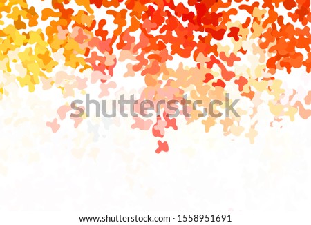 Light Red vector template with chaotic shapes. Simple colorful illustration with abstract gradient shapes. Elegant design for wallpapers.