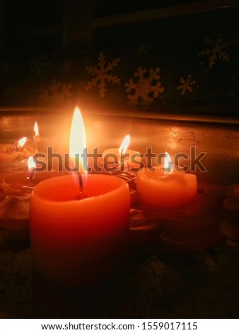 Candle light in the darkness