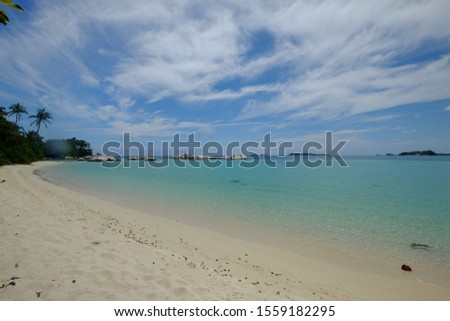 Belitung island beach, one of the most beautifull beach in Indonesia. no edit picture 