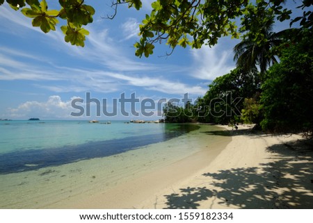 Belitung island beach, one of the most beautifull beach in Indonesia. no edit picture 