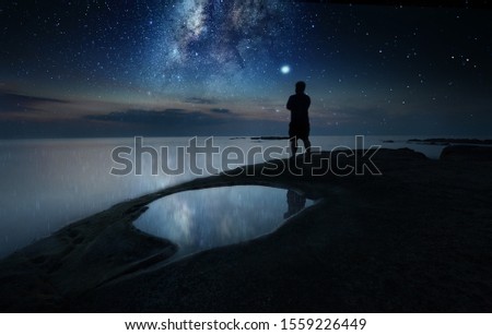 Abstract night sky for background purpose.