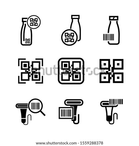 barcode scanner icon isolated sign symbol vector illustration - Collection of high quality black style vector icons

