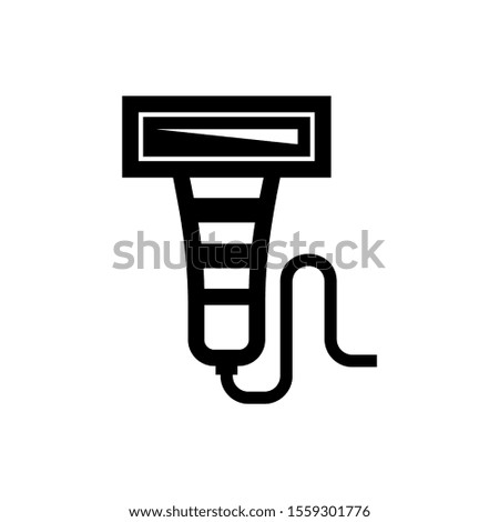 barcode scanner icon isolated sign symbol vector illustration - high quality black style vector icons
