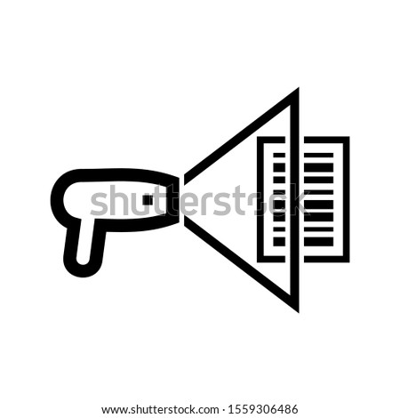 barcode scanner icon isolated sign symbol vector illustration - high quality black style vector icons
