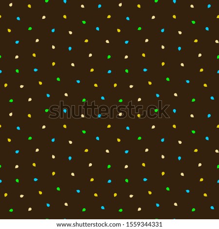 Dark multicolored seamless pattern with tiny berries. Repeat abstract speckled pattern. Vector illustration.